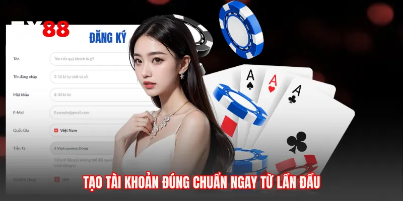 Tạo tài khoản đúng chuẩn ngay từ lần đầu