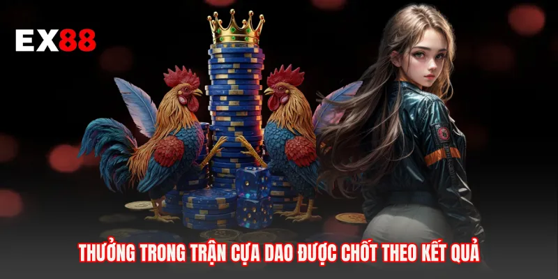 Thưởng trong trận cựa dao được chốt theo kết quả